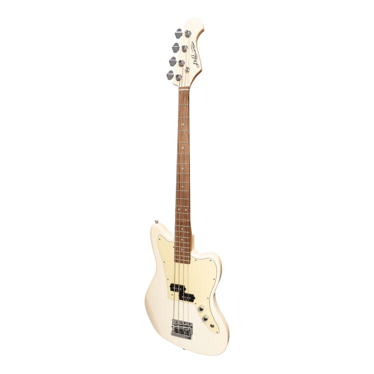 J&D Luthiers 4-String JM-Style Electric Bass Guitar (Cream)