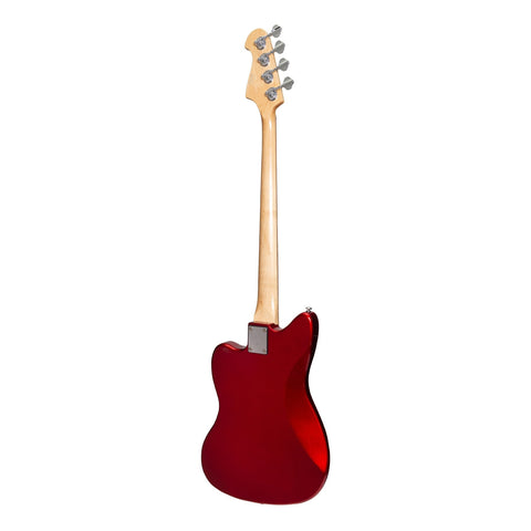 J&D Luthiers 4-String JM-Style Electric Bass Guitar (Crimson)