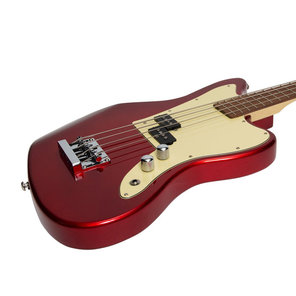 J&D Luthiers 4-String JM-Style Electric Bass Guitar (Crimson)