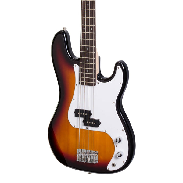 J&D Luthiers 4-String PB-Style Electric Bass Guitar (Tobacco Sunburst)