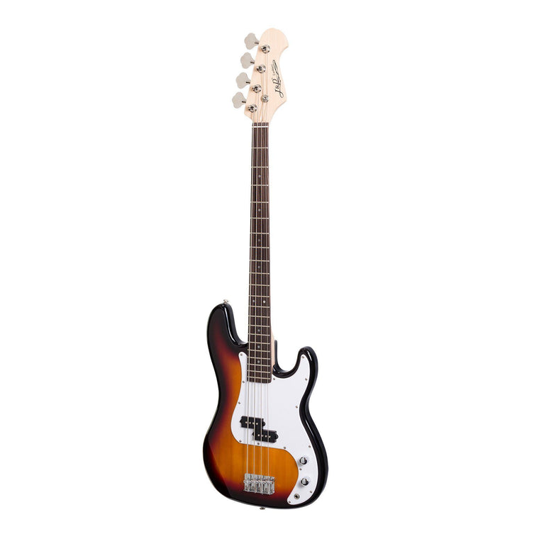 J&D Luthiers 4-String PB-Style Electric Bass Guitar (Tobacco Sunburst)