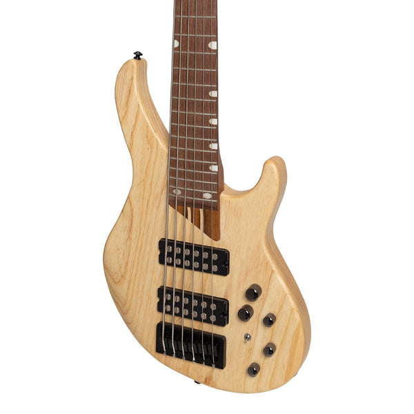 J&D Luthiers '48 Series' 6-String Contemporary Active Electric Bass Guitar (Natural Satin)