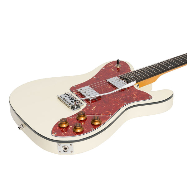 J&D Luthiers Deluxe TE-Style Electric Guitar (Ivory)