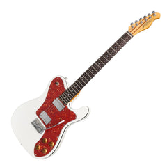 J&D Luthiers Deluxe TE-Style Electric Guitar (White)