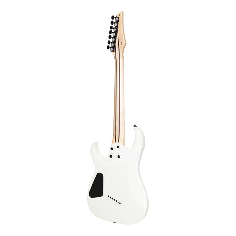 J&D Luthiers MF7 7-String Contemporary Multi-Scale Electric Guitar (White)