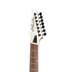 J&D Luthiers MF7 7-String Contemporary Multi-Scale Electric Guitar (White)