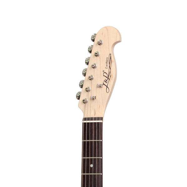 J&D Luthiers TE-Style Electric Guitar (White)