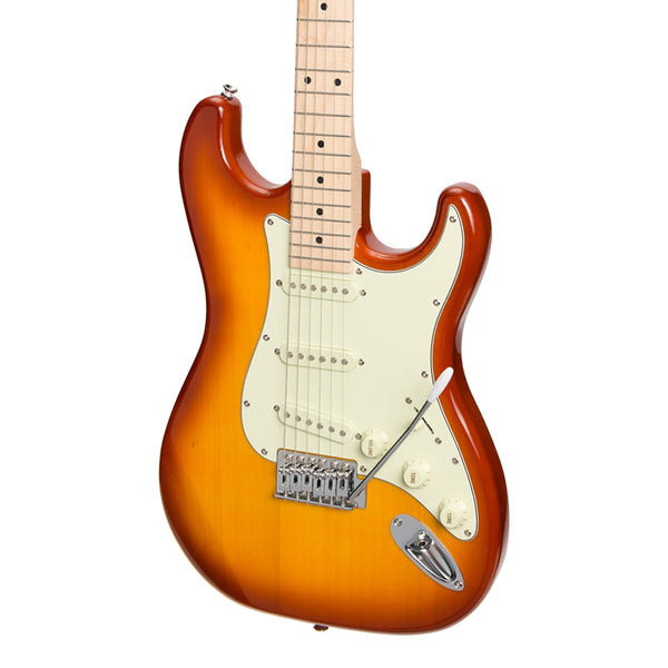 J&D Luthiers Traditional ST-Style Electric Guitar (Honeyburst)