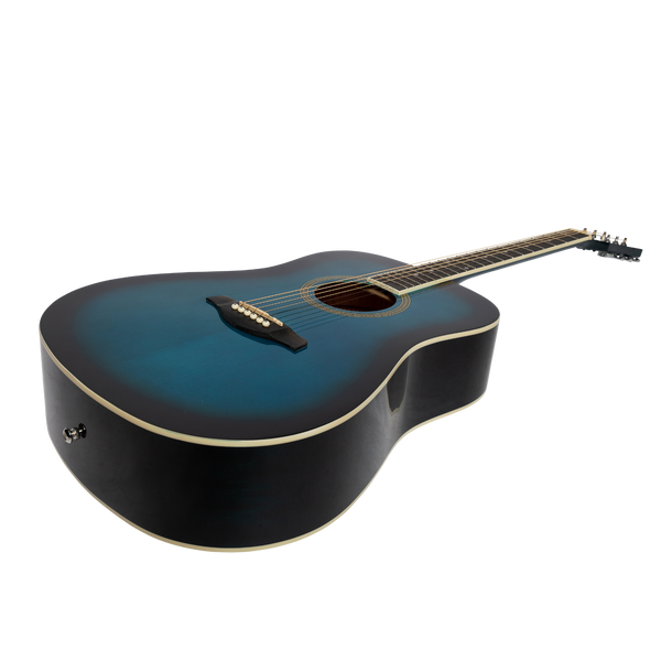 Lorden Acoustic Dreadnought Guitar (Blueburst)