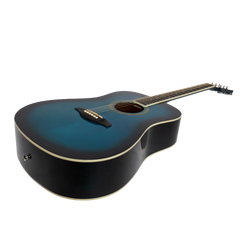 Lorden Acoustic Dreadnought Guitar (Blueburst)