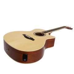 Lorden Acoustic Small Body Cutaway Guitar (Natural Gloss)