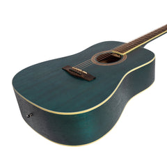 Martinez '41 Series' Dreadnought Acoustic Guitar (Blue)