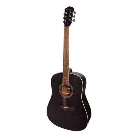 Martinez '41 Series' Dreadnought Acoustic Guitar Pack (Black)