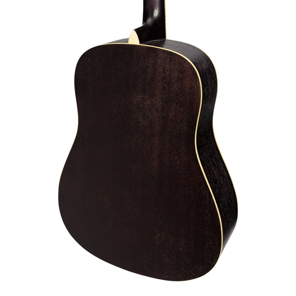 Martinez '41 Series' Dreadnought Acoustic Guitar Pack (Black)