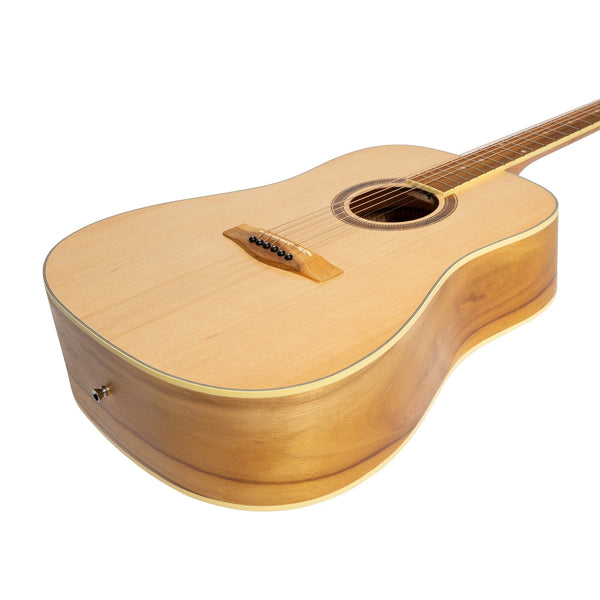 Martinez '41 Series' Dreadnought Acoustic Guitar (Spruce/Jati-Teakwood)