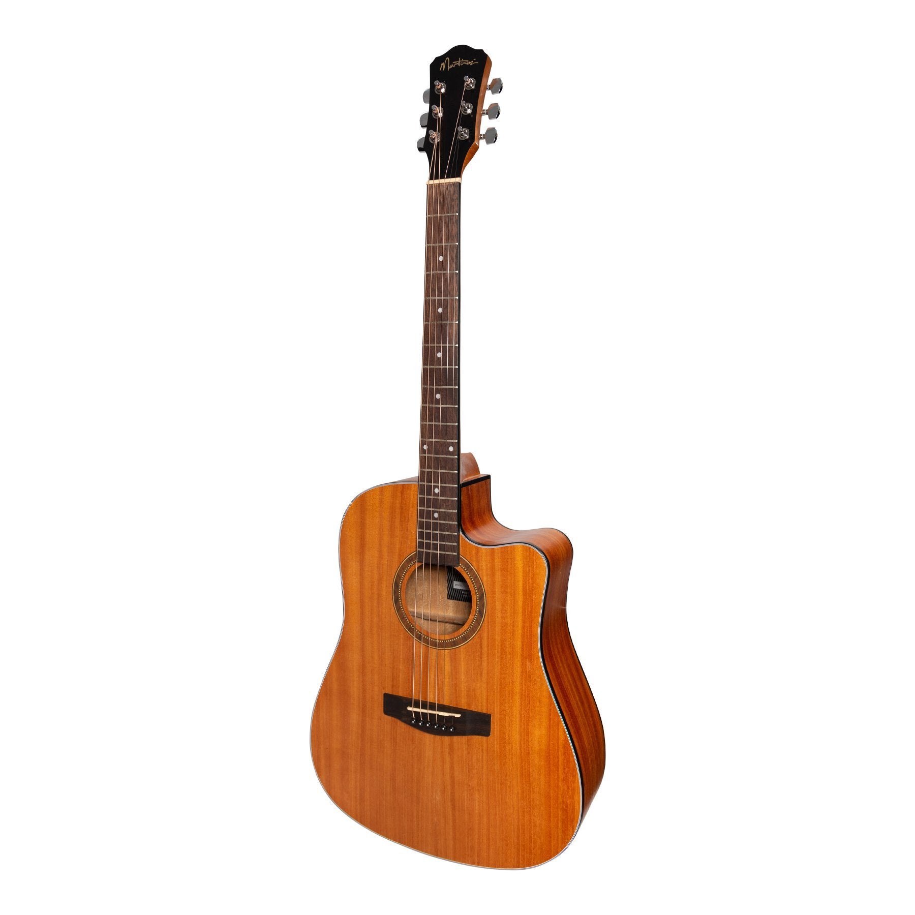 Martinez '41 Series' Dreadnought Cutaway Acoustic-Electric Guitar (Mahogany)-MDC-41-MAH