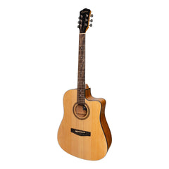 Martinez '41 Series' Dreadnought Cutaway Acoustic-Electric Guitar (Spruce/Koa)-MDC-41-SK