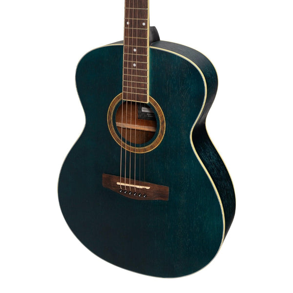 Martinez '41 Series' Folk Size Acoustic Guitar Pack (Blue)