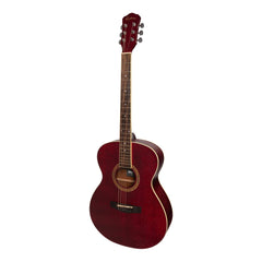 Martinez '41 Series' Folk Size Acoustic Guitar Pack (Red)