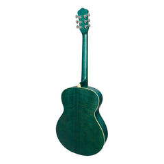 Martinez '41 Series' Folk Size Acoustic Guitar (Teal Green)