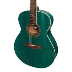 Martinez '41 Series' Folk Size Acoustic Guitar (Teal Green)