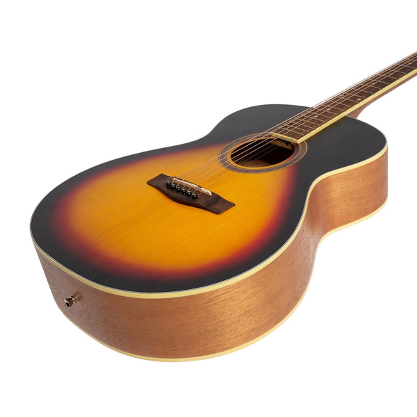 Martinez '41 Series' Folk Size Acoustic Guitar (Tobacco Sunburst)