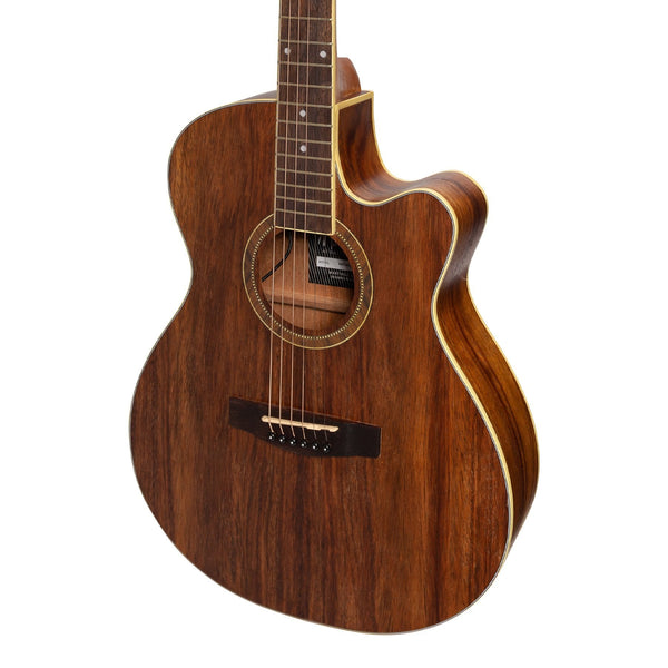 Martinez '41 Series' Folk Size Cutaway Acoustic-Electric Guitar (Rosewood)