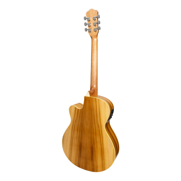 Martinez '41 Series' Folk Size Cutaway Acoustic-Electric Guitar (Spruce/Jati-Teakwood)