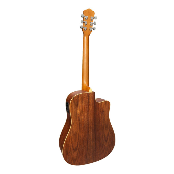 Martinez '41 Series' Left Handed Dreadnought Cutaway Acoustic-Electric Guitar (Rosewood)