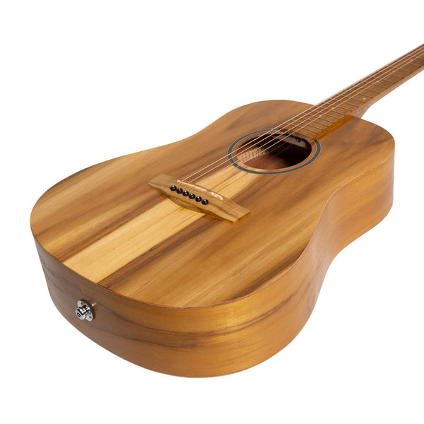 Martinez Acoustic-Electric Middy Traveller Guitar (Jati-Teakwood)