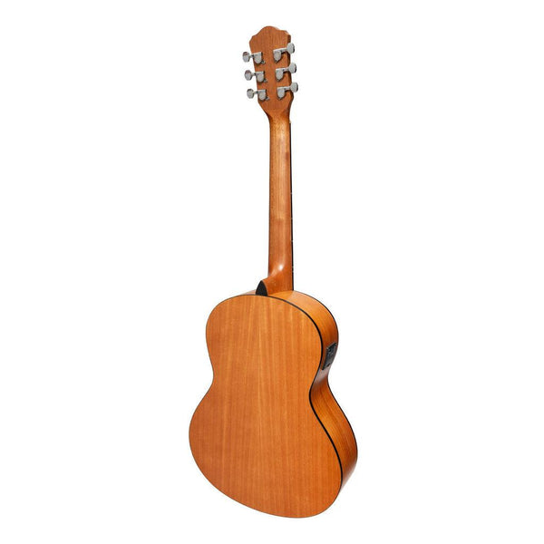 Martinez Acoustic 'Little-Mini' Folk Guitar Pack with Built-In Tuner (Mahogany)