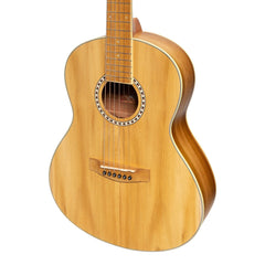 Martinez Acoustic 'Little-Mini' Folk Guitar with Built-In Tuner (Jati-Teakwood)