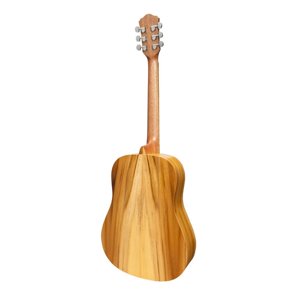 Martinez Acoustic Middy Traveller Guitar (Jati-Teakwood)