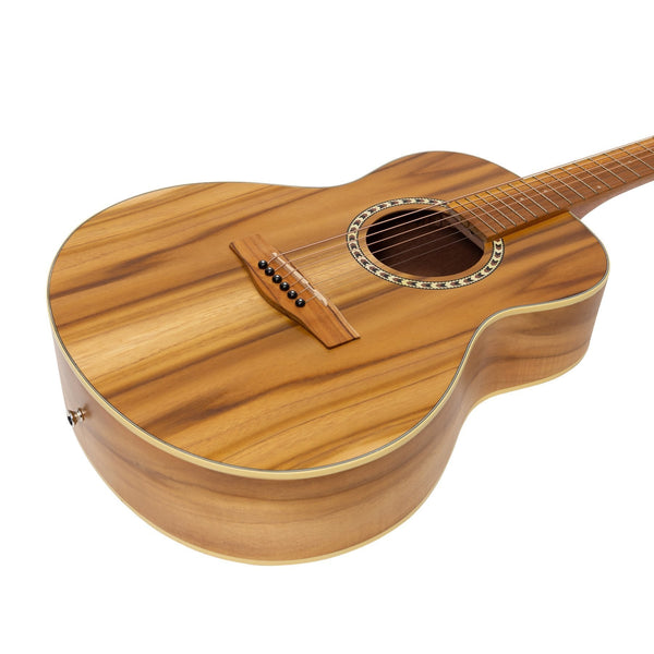 Martinez Acoustic Short Scale Guitar (Jati-Teakwood)