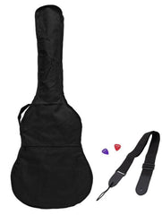 Martinez G-Series Full Size Student Classical Guitar Pack with Built In Tuner (Natural-Gloss)