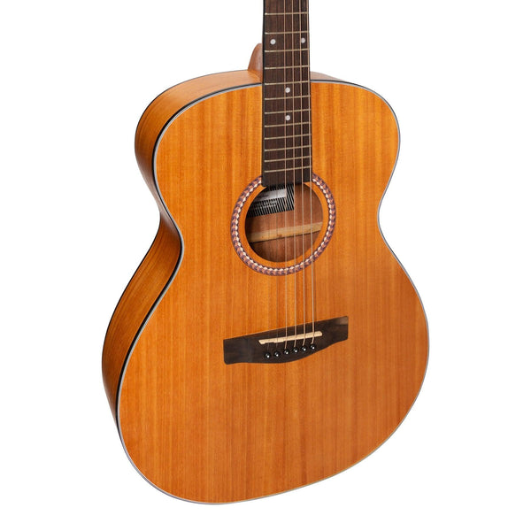 Martinez Left Hand '41 Series' Folk Size Acoustic Guitar Pack (Mahogany)