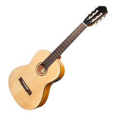 Martinez Left Handed 3/4 Size Student Classical Guitar Pack with Built In Tuner (Spruce/Koa)