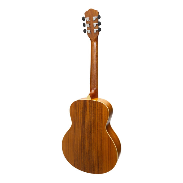 Martinez Left Handed Acoustic-Electric Short-Scale Guitar (Koa)