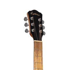 Martinez Left Handed Acoustic Middy Traveller Guitar (Jati-Teakwood)