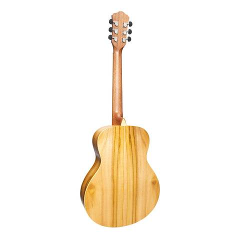 Martinez Left Handed Acoustic Short Scale Guitar (Jati-Teakwood)