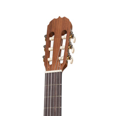 Martinez 'Natural Series' Left Handed Solid Spruce Top Acoustic-Electric Classical Cutaway Guitar (Open Pore)