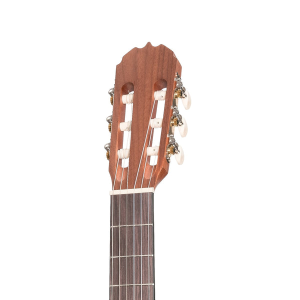 Martinez 'Natural Series' Mahogany Top Acoustic-Electric Classical Cutaway Guitar (Open Pore)