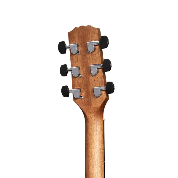 Martinez 'Natural Series' Mahogany Top Acoustic-Electric Small Body Cutaway Guitar (Open Pore)