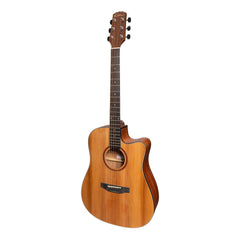 Martinez 'Natural Series' Solid Cedar Top Acoustic-Electric Dreadnought Cutaway Guitar (Open Pore)-MNDC-15S-COP