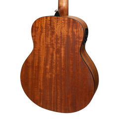 Martinez 'Natural Series' Solid Mahogany Top Acoustic-Electric Mini Short Scale Guitar (Open Pore)