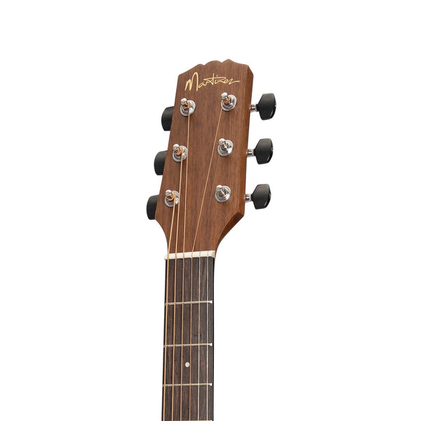 Martinez 'Natural Series' Solid Mahogany Top Acoustic-Electric Small Body Cutaway Guitar (Open Pore)