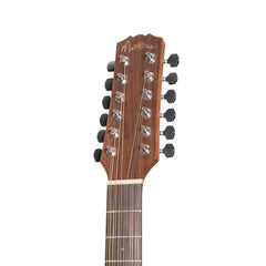 Martinez 'Natural Series' Spruce Top 12-String Acoustic-Electric Mini Short Scale Guitar (Open Pore)