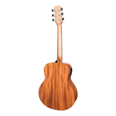 Martinez 'Natural Series' Spruce Top Acoustic-Electric Mini Short Scale Guitar (Open Pore)