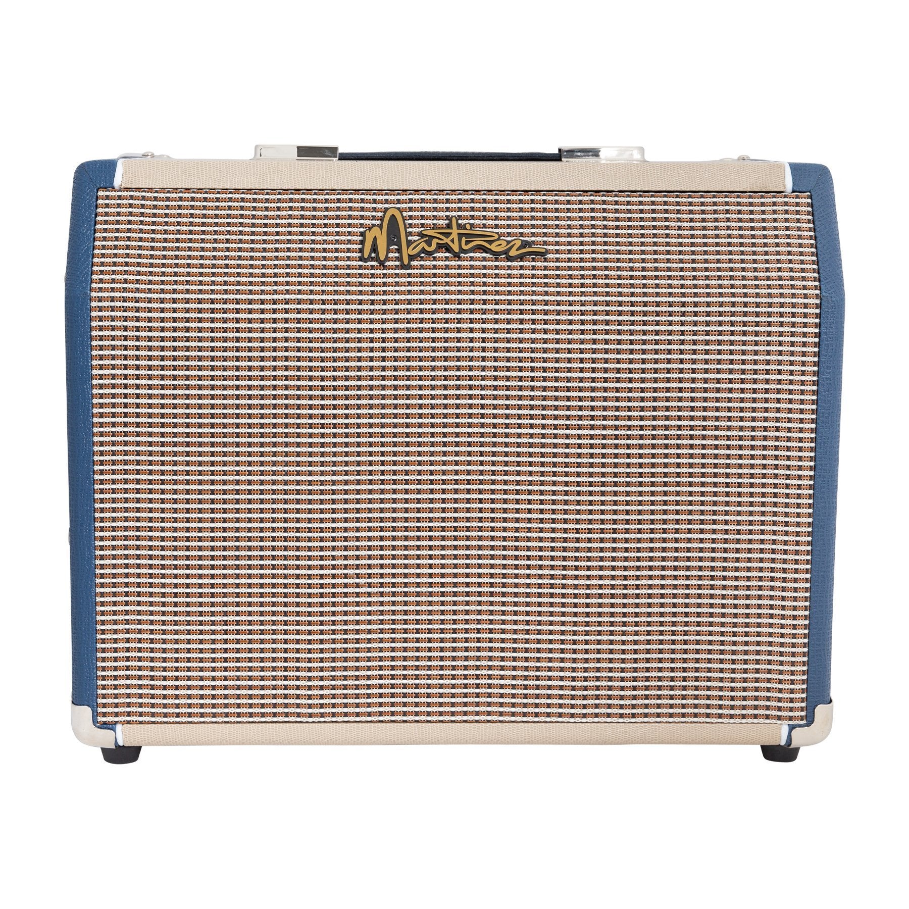 Martinez Retro-Style 25 Watt Acoustic Guitar Amplifier with Reverb & Chorus-MAE-25RC-BLU