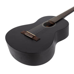 Martinez 'Slim Jim' 3/4 Size Student Classical Guitar Pack with Built In Tuner (Black)